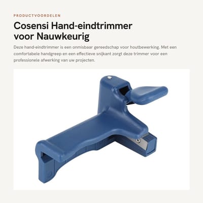 Dailygoods - Hand-eindtrimmer voor Nauwkeurig Banden Snijden tot 0,5 Mm
