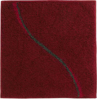 Casilin WC-mat Antislip Carve - 60x60cm - Vierkante Badmat - Waterabsorberend - Wasbaar en Sneldrogend - Acryl - Red