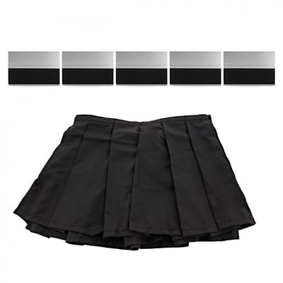 G4M Stage Geplooid Podiumgordijn 105 cm x 40 cm met Bevestigingen