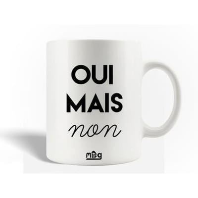 Mug en Céramique Citation Oui Mais Non