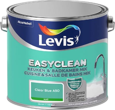 Levis - Easyclean Keuken & Badkamer Mix - Clear Blue A50 - Mengverf - 2,5 L