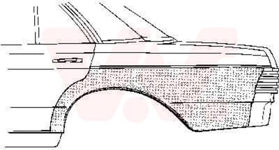 Van Wezel - ACHTER SCHERM VOOR MERCEDES BENZ W123 1976-1984 ARC058190VWAN