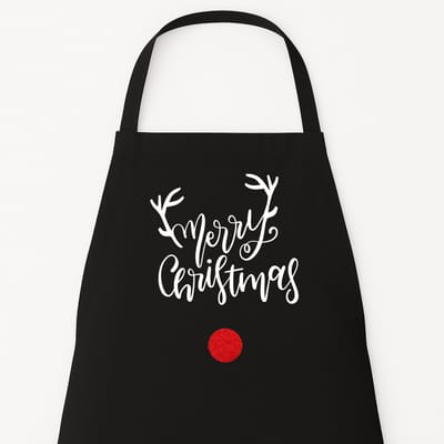 Kerst Kookschort "Merry Christmas" - Grappig Cadeau - Kerst Keukenschort - Feestelijk Keukenschort