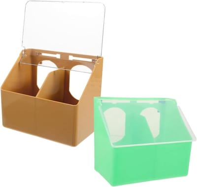 2 Stuks duiven hangdoos voerbak voor parkieten valkparkiet vogelvoeders voor kooi Vogelvoerbak Vogelkooi accessoires waterdispenser voerbak voor vogelkooien voerbak voor vogels