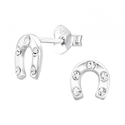 WeLoveSilver - zilveren oorstekers - hoefijzer - 925 sterling zilver