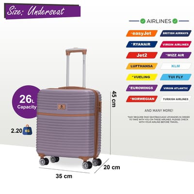 ABS Hardshell Onderstoel Cabinekoffer 45 x 35 x 20 cm Bagage Geschikt voor Easyjet