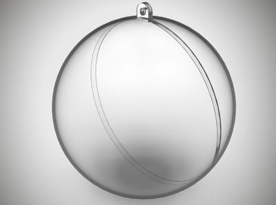 Plastic vulbare kerstbal 12cm (25 stuks)