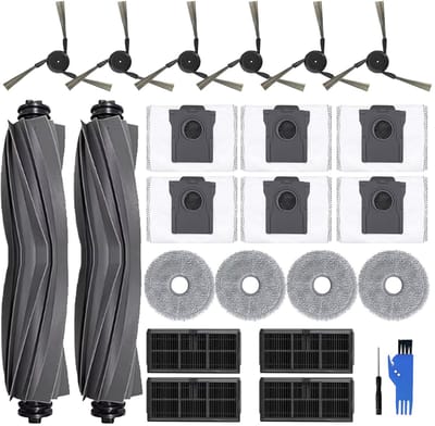Dailygoods- Stofzuigeraccessoires 22 stuks - Hoofdborstels - Reinigingsdoeken - Filters - Stofzakken - Compatibel met Mova P50 Pro Ultra/Dreame X40 Ultra - Stofzuiger