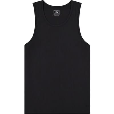 Lee 112376486 Mouwloos T-shirt Zwart L Man