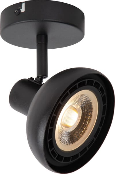 Lucide SENSAS - Plafondspot (Plafondlamp) - 1xGU10 (ES111) - Zwart