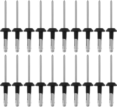 Allecto - Auto Blinde Klinknagels - 20 Stuks - Universeel - Zilver - Vervangingsonderdelen - Geschikt voor Volvo 850 S70 V70 C70