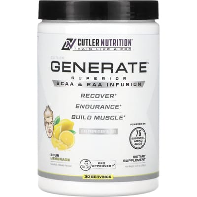 Cutler Nutrition, Product, Superieure BCAA en EAA Infusie, Zure Citroenlimonade Smaak, 12,91 oz (366 g)