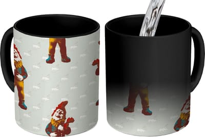 Magische Mok - Foto op Warmte Mokken - Koffiemok - Kabouter - Patronen - Tuin - Magic Mok - Beker - 350 ML - Theemok