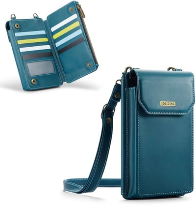 Solidenz Universeel Telefoontasje en portemonnee tot 7.3 inch - Blauw