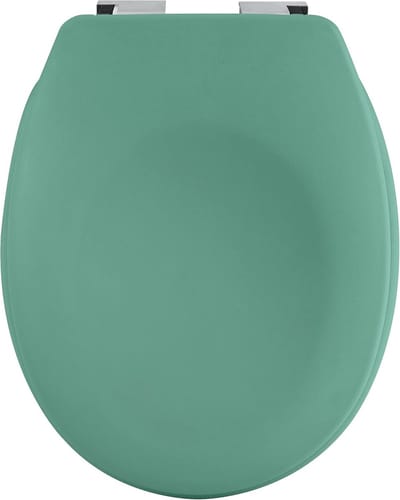 Ovaal toiletdeksel met matte afwerking en softclose-mechanisme - Antibacteriële wc-bril van duroplast - Groen