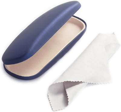 Universele Hardcase voor Brillen, Geschikt voor Kleine en Middelgrote Brillen, Blauw, Duurzaam en Beschermend