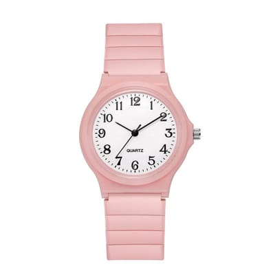 Simple Kinderhorloge Roze | Ø 34 mm | Kunststof/Plastic | Fashion Favorite