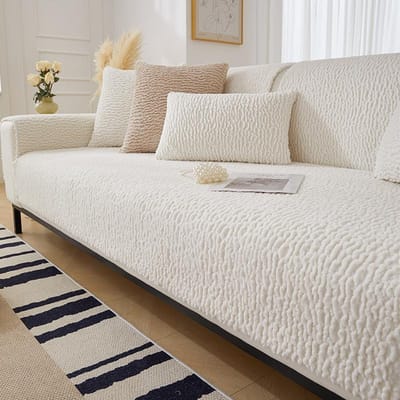Dikker pluche bankhoes winter warme bankmat handdoek voor woonkamer zachte aanraking bankhoezen L-vorm bankhoezen woondecoratie 70x70cm 1pc A
