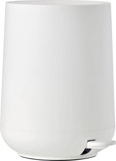 Zone Denmark Nova Pedaalemmer - Prullenbak Badkamer Softclose - Afvalemmer Klein - Toilet & Badkamer Accessoires - Kunststof - 3 liter - 23,5 x 20,5 cm - Wit