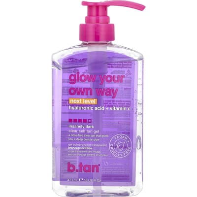 B.tan - Glow Your Own Way - Next Level - Insanely Dark clear zelfbruiner gel - 473 ml BEST ONE!