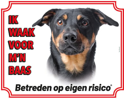 Jack Russell Terrier Waakbord - Ik waak voor mijn baas