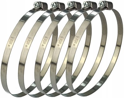 5x Slangklem 110-130mm Verzinkt Staal - 9mm Breedte