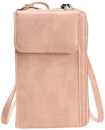 Dailygoods- Schoudertas Dames - PU Leer - Crossbodytas - Mobiele Telefoon Tas - Klein Schoudertasje - Met Koptelefoon Ingang - Handige Draagtas - Crossbody Bag