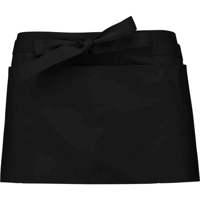 Schort/Tuniek/Werkblouse Unisex One Size Kariban Black 65% Polyester, 35% Katoen