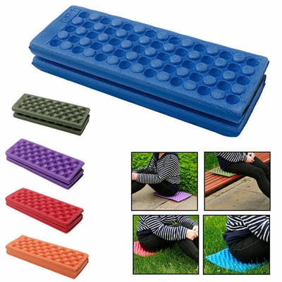 1-delig opvouwbaar schuimkussen voor wandelen, strand, picknick, reizen en kamperen - blauw