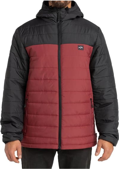Billabong Surf Check Puff Jas Rood L Man