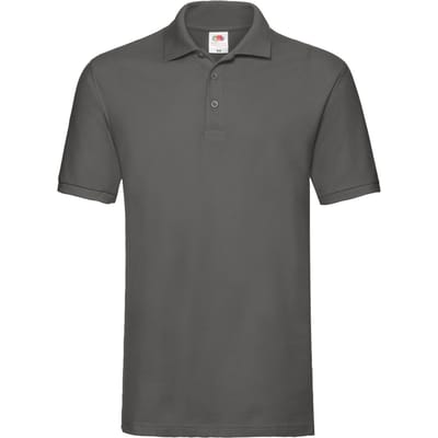 Fruit of the Loom Heren Premium Piqué Poloshirt (Licht Grafiet)