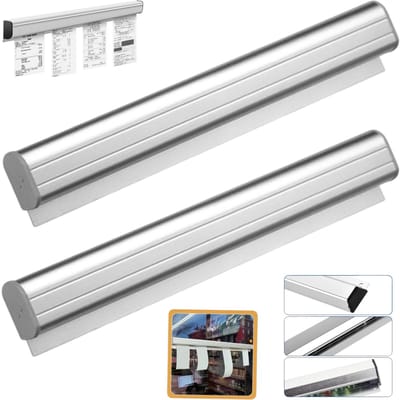 2 stuks Restaurant bonnenhouder - Bonnenhouder – bestelbonhouder - horeca bonnenhouder - Kaarten Houder - Fotoclip - aluminium bonnenhouder – voor restaurants - bonnenhouder voor keukens - 30cm