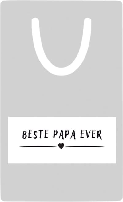 Hacebo® - Beste papa ever metalen boekenlegger - Vader - father - leuk cadeau voor je vader Bladwijzer boekenleggers - 7.6 cm x 5cm