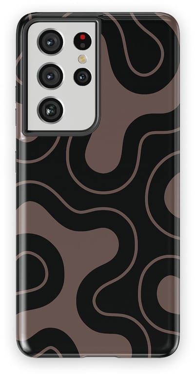 DripCase Motion Flow Tough Hoesje Samsung Galaxy S21 Ultra | Backcover met Mag | Trendy Design | Valbescherming | Wander Lines