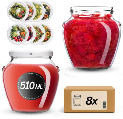 KADAX Amphora Pot Ø82 510ml + Deksel Ø82