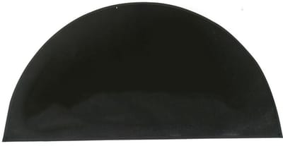 Haardmat - Vuurvaste mat - Vuurvaste Haardmat - Brandvertragende matten - Halfrond - 3 - laags brandvertragende - Glasvezel - Kachel accessoire - Vloerbescherming - vuurbestendige mat voor vloerbescherming - 102 x 50 cm - Zwart