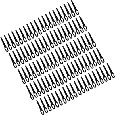 100 stuks Plastic Snijmessen Grastrimmer Accessoires Vervanging Handmatige Snoeigereedschappen Zwart