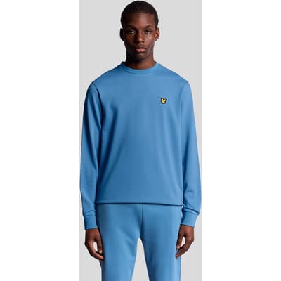 Lyle & Scott Crew Neck Fly Fleece Parisian Blue Maat: XXL | Sweaters Outlet | Heren | Blauw