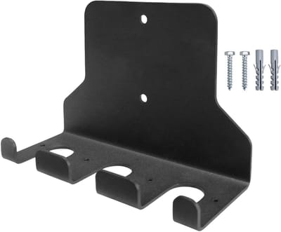 Wandrek Dumbbell Opslag - Fitnessrek Verticaal - Kracht Training - Ruimtebesparend Ontwerp - 27 x 20 x 11 cm - Zwart