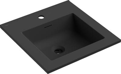 Mexen Otis inbouw wastafel 46 x 46,5 cm, zwart mat - 25184571