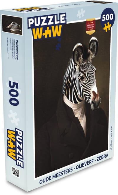 Puzzel Oude Meesters - Olieverf - Zebra - Legpuzzel - Puzzel 500 stukjes