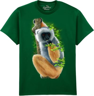Aap Apen Diademed Sifaka The Coloured House T-shirt M