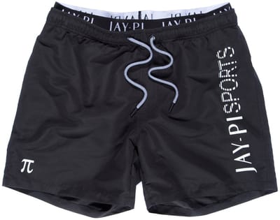 JAY-PI - Heren - Zwembroek beachwear elastische band - Zwart - Maat 6XL