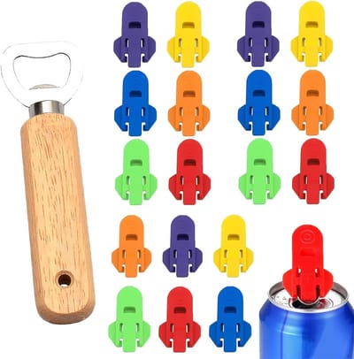 Handige 19-delige set voor het openen van blikken, ideaal voor frisdrank, bier en andere aluminium dranken