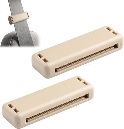 2 stuks veiligheidsgordelclip, gordelstopper auto, universele veiligheidsgordelstopper, verstelbare gordelhouder auto, compact en praktisch, veiligheidsgordelversteller, voor alle groepen personen