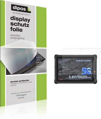 dipos – 2x Matte Beschermfolie geschikt voor ONERugged M105Q | Krasbestendige & antireflecterende Screenprotector Ultra-Thin