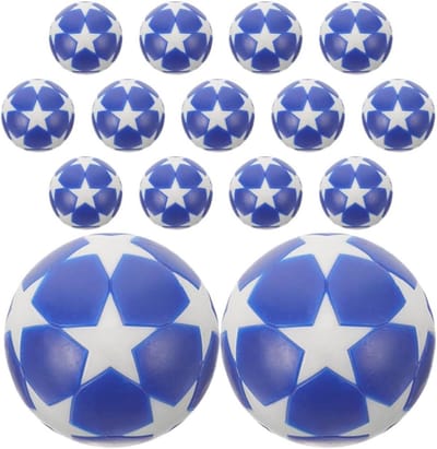 Tafelvoetbalballen - Mini-voetballen - Tafelvoetbal Spel - Duurzaam Kunststof - 3.2 cm - Blauw