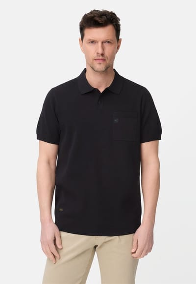 camel active fleXXXactive® poloshirt van sneldrogend materiaal - Maat - Donkerblauwmenswear-M