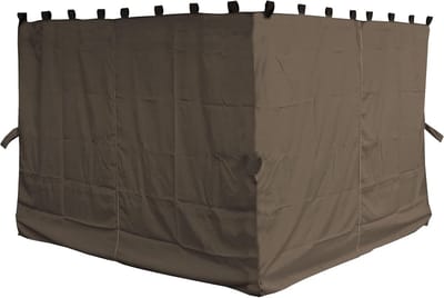 Zijwanden voor Paviljoen 3x4m - 4 Stuks in Taupe/Beige Grijs