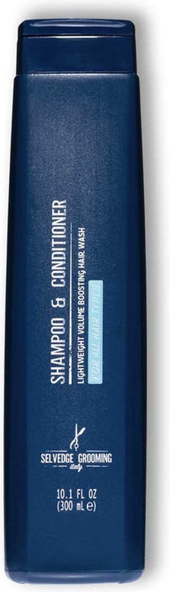 Selvedge Grooming Shampoo en Conditioner - 300 ml - Zonder Kleurstoffen Parabenen Ftalaten Siliconen Sulfaten Triclosan